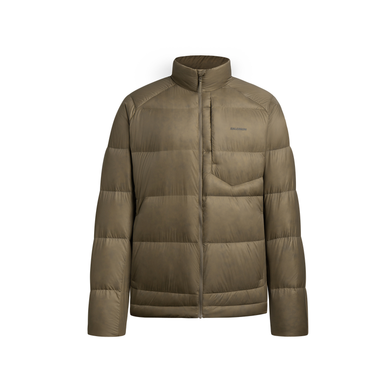 【代購】SALOMON OUTLINE Down Jacket Men's Mushroom Brown