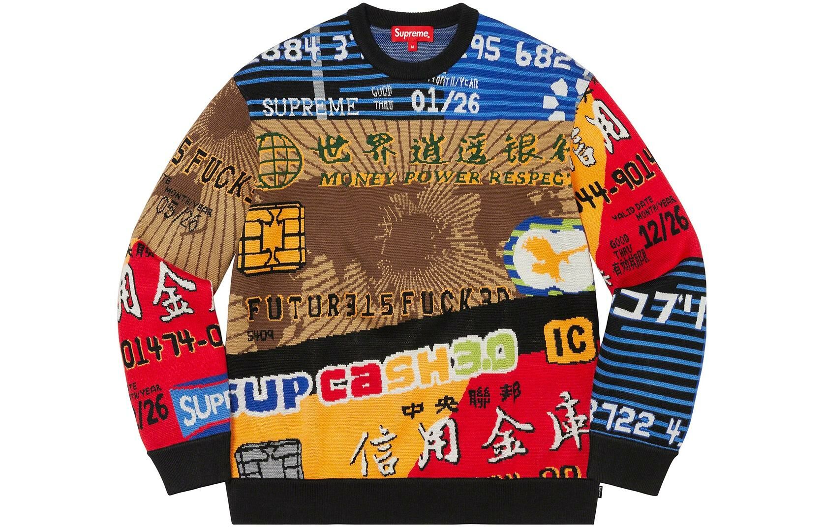 【代購】Supreme Credit Cards Sweater