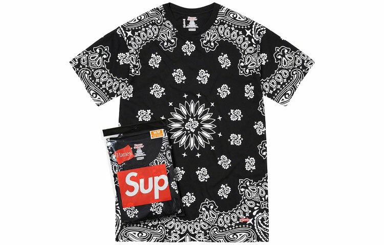 【代購】Supreme Hanes Bandana Tagless Tees 2 Pack