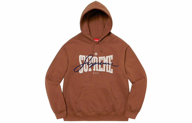 【代購】Supreme Embroidered Chenille Hooded Sweatshirt
