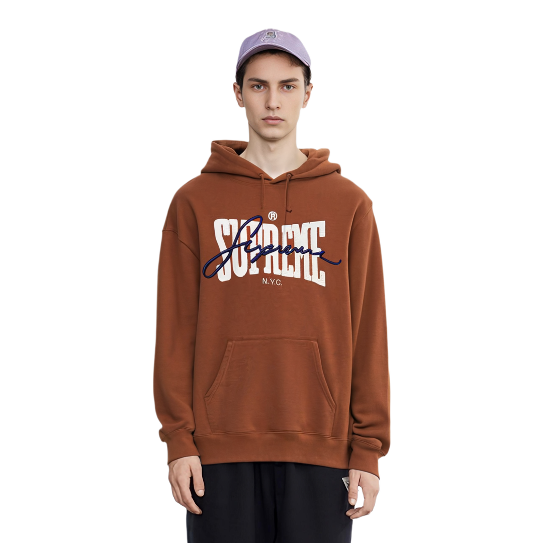 【代購】Supreme Embroidered Chenille Hooded Sweatshirt