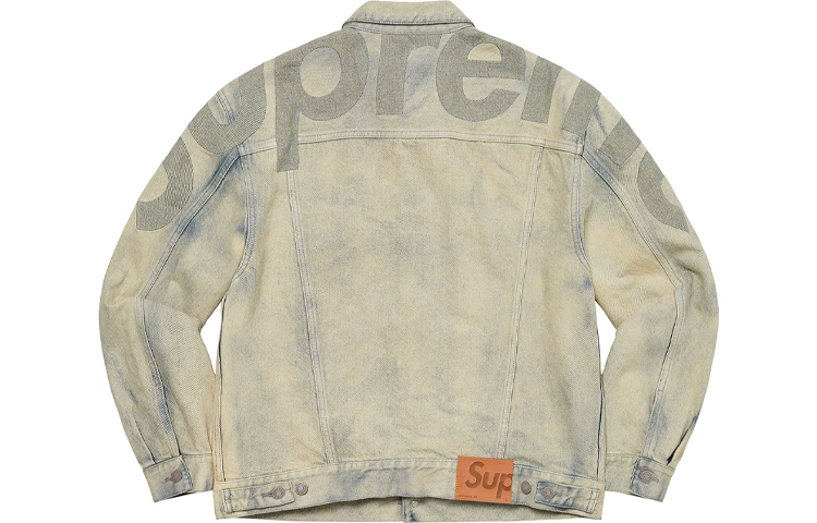 【代購】Supreme Inset Logo Denim Trucker Jacket
