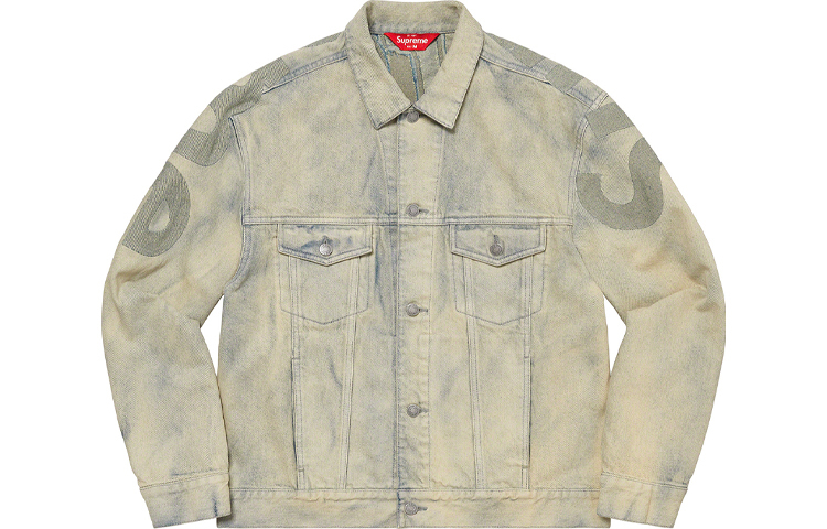 【代購】Supreme Inset Logo Denim Trucker Jacket