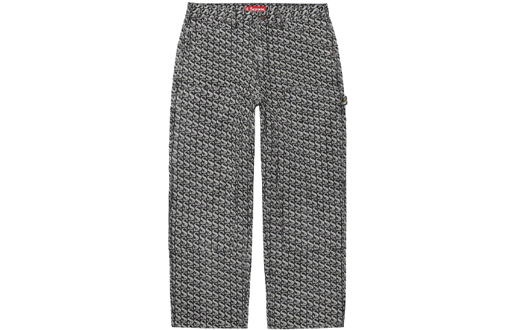 【代購】Supreme Monogram Double Knee Denim Painter Pant FW21