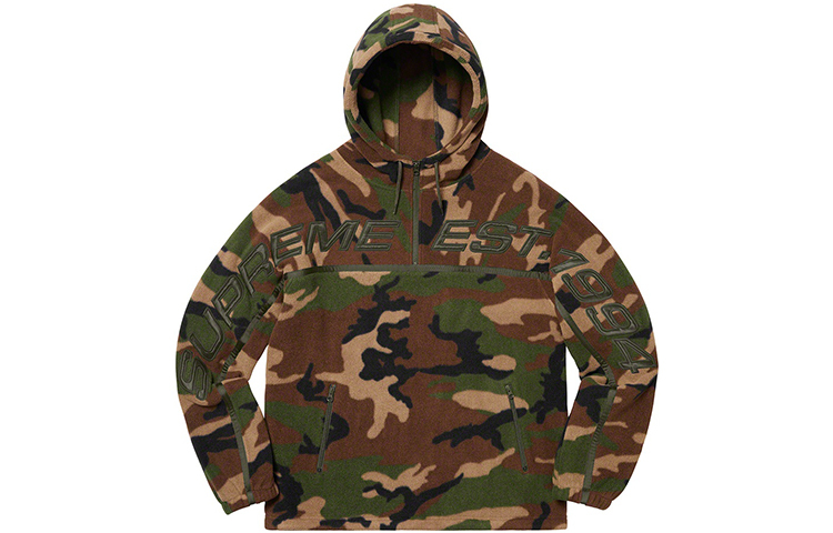 【代購】Supreme Polartec Half Zip Hooded Sweatshirt