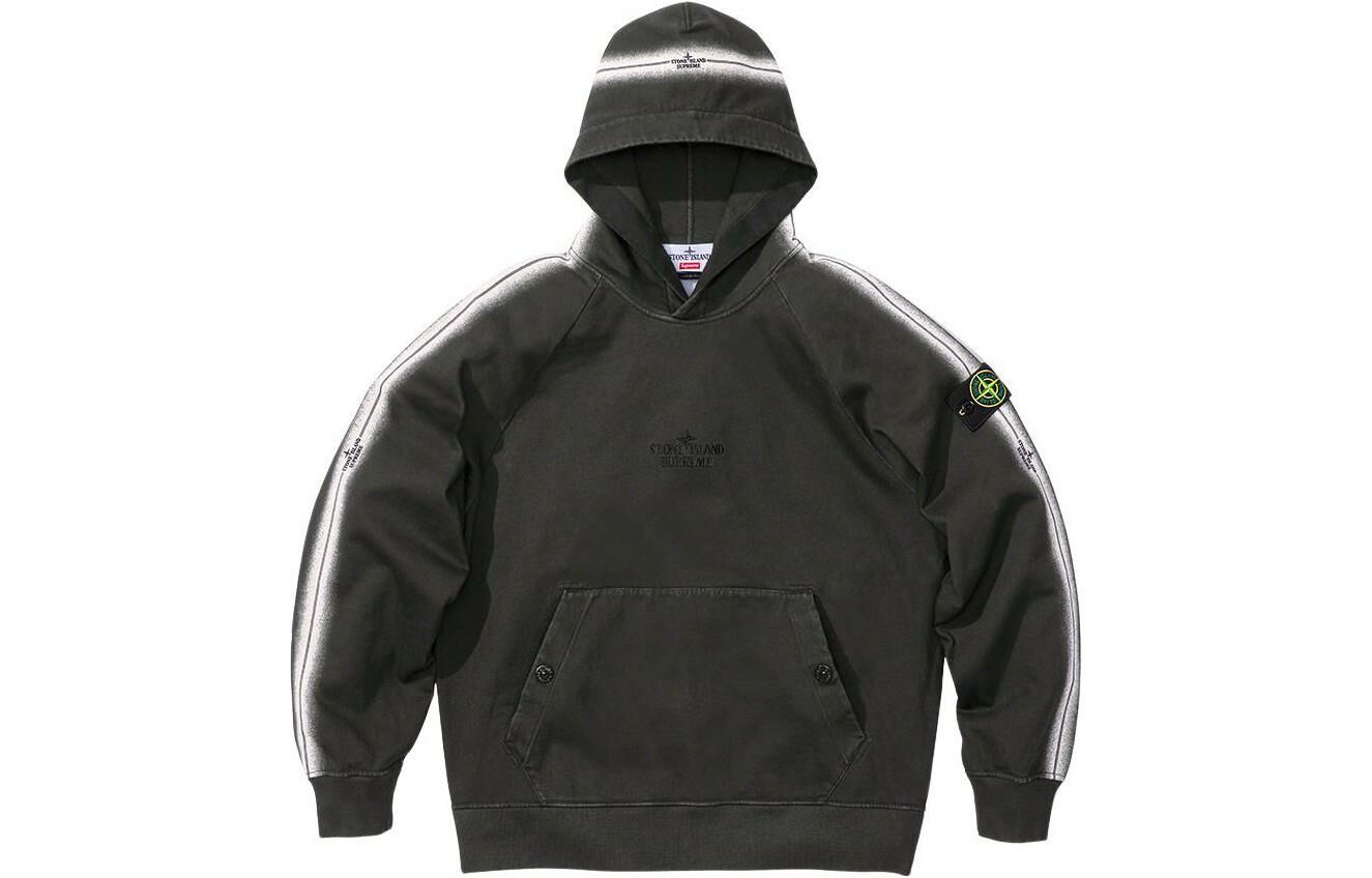 【代購】Supreme Stone Island Stripe Hooded Sweatshirt