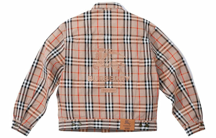 【代購】Supreme Burberry Denim Trucker Jacket