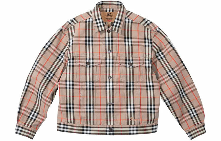 【代購】Supreme Burberry Denim Trucker Jacket