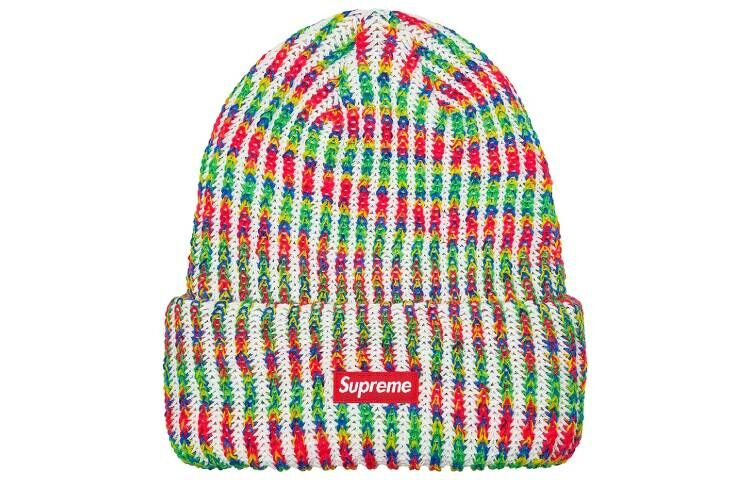 【代購】Supreme Rainbow Knit Loose Gauge Beanie FW21