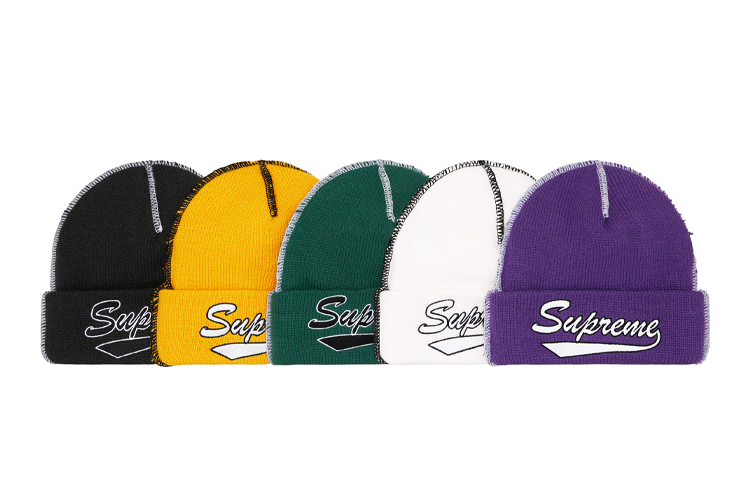 【代購】Supreme Contrast Stitch Beanie FW22