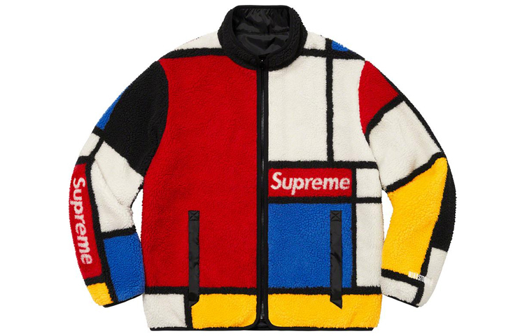 【代購】Supreme Reversible Colorblocked Fleece Jacket