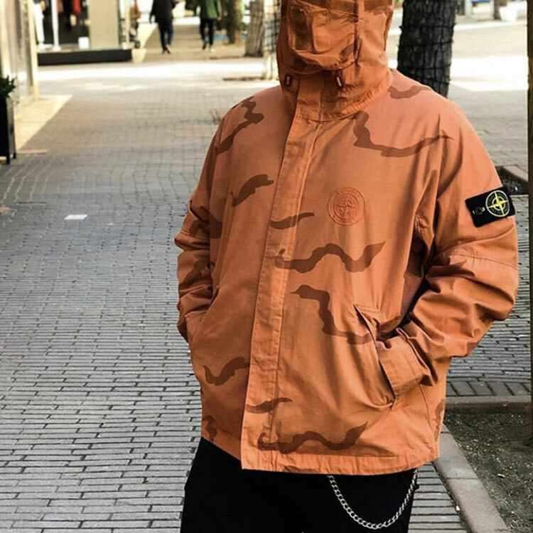 代購】Supreme Stone Island Riot Mask Camo Jacket