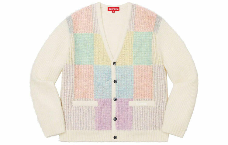 【代購】Supreme Brushed Grid Cardigan