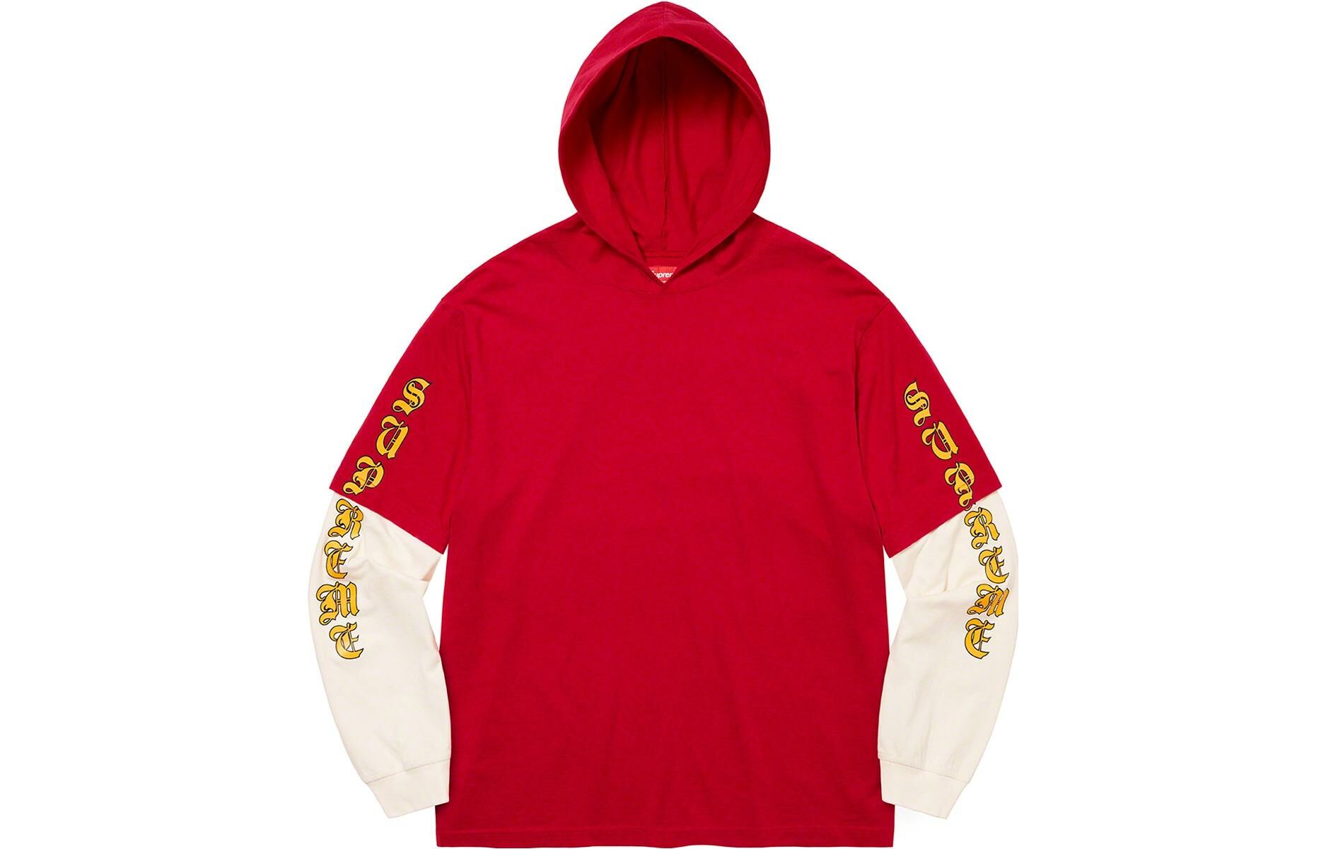 【代購】Supreme Layered Hooded L/S Top