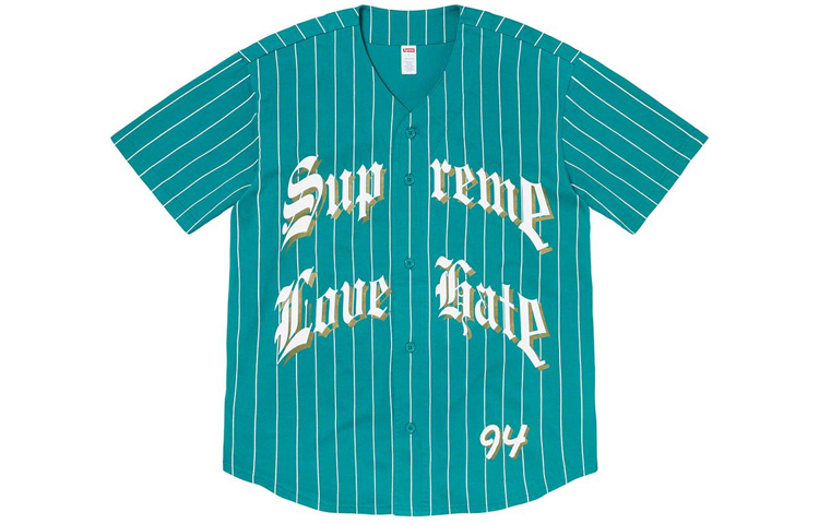【代購】Supreme FW19 Baseball Jerseys Unisex
