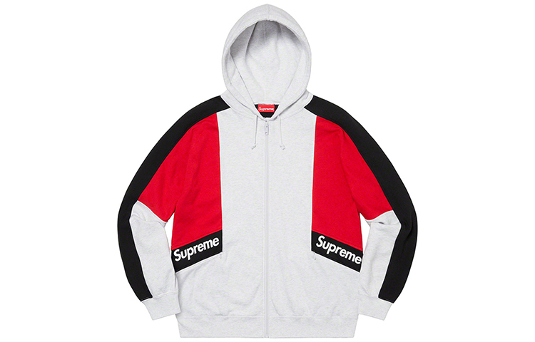 【代購】Supreme Color Blocked Zip Up Hooded Sweatshirt