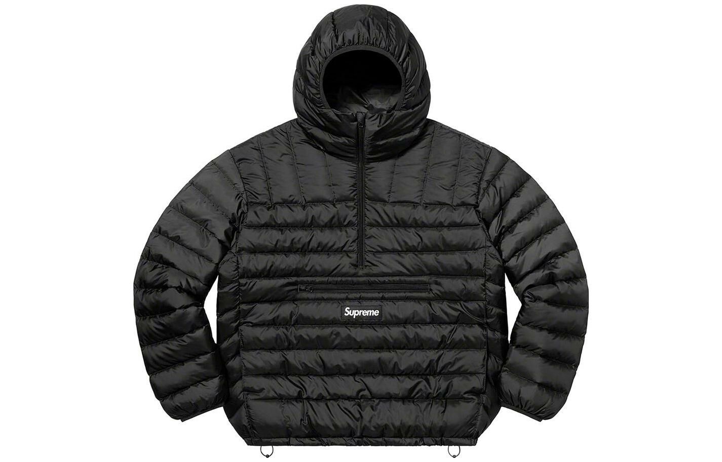 【代購】Supreme Micro Down Half Zip Hooded Pullover FW22