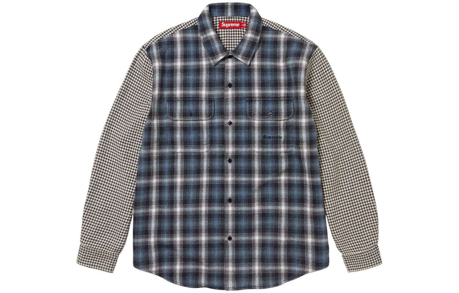 【代購】Supreme Houndstooth Plaid Flannel Shirt