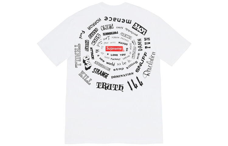 【代購】Supreme SS21 Spiral Slogan-Print T-shirt