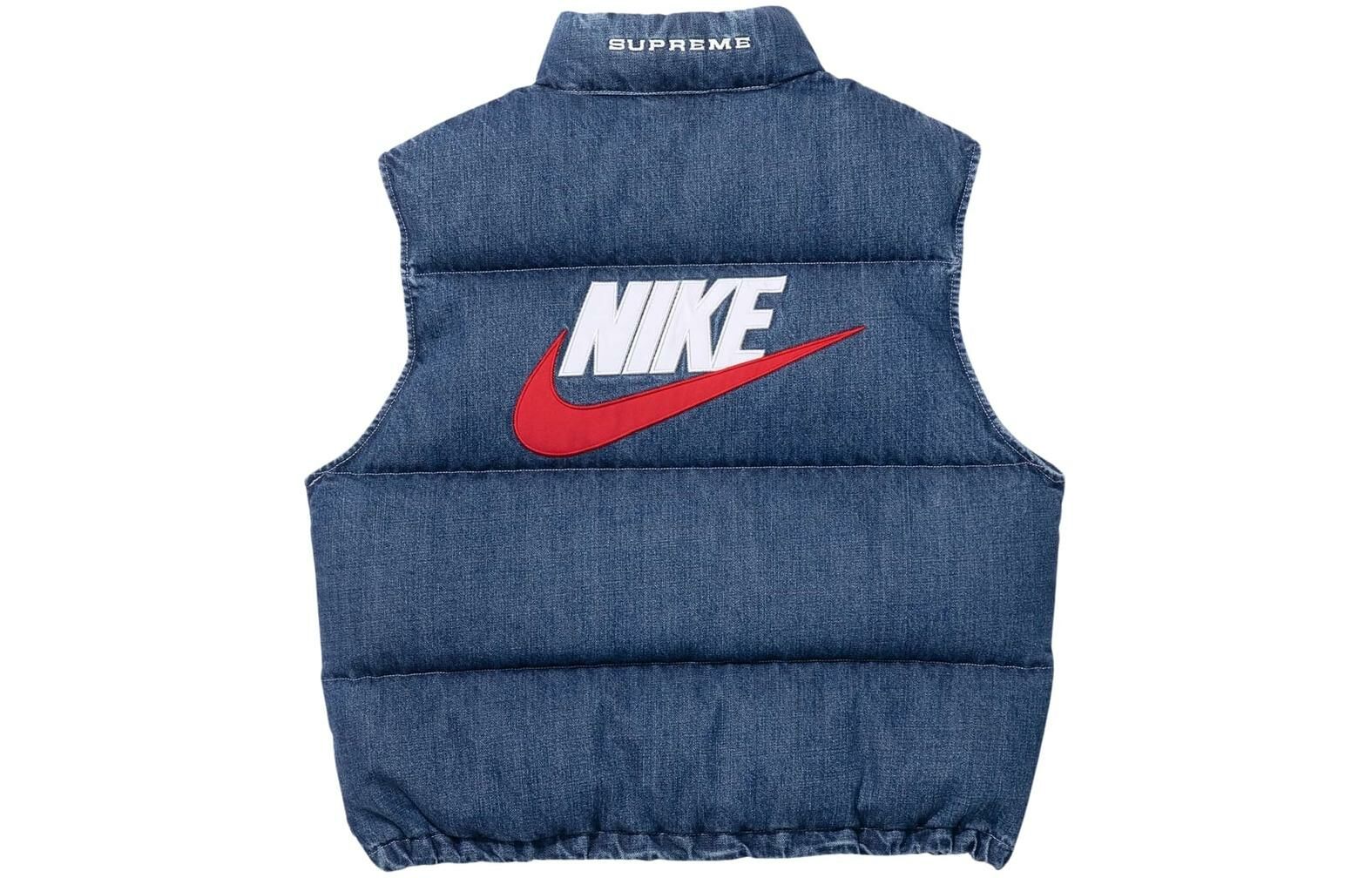 【代購】Supreme Nike Denim Puffer Vest