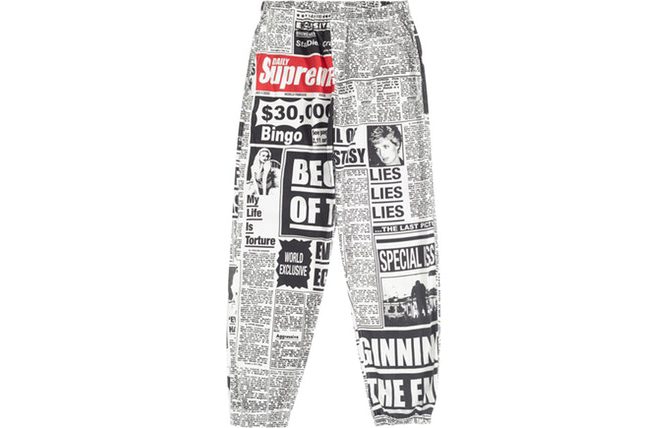 【代購】Supreme FW18 Knitted Sweatpants Unisex