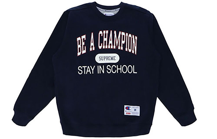 【代購】Supreme Champion Stay In School Crewneck