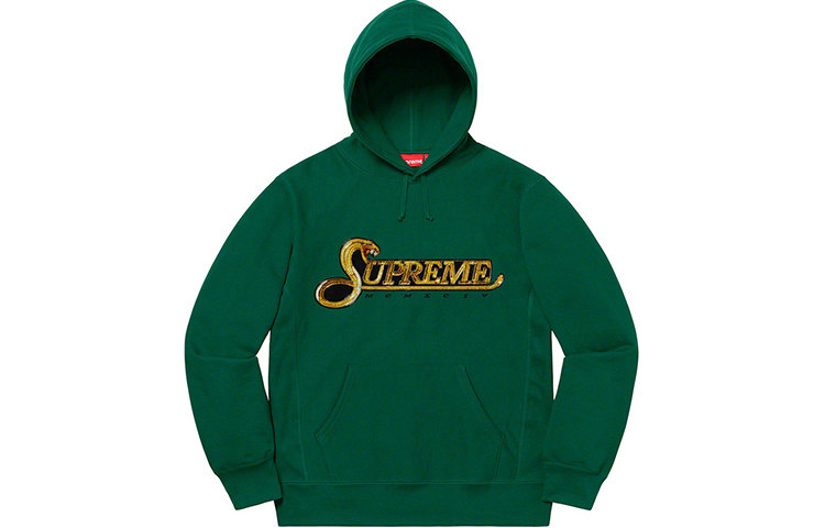 【代購】Supreme Sequin Viper Hooded Sweatshirt
