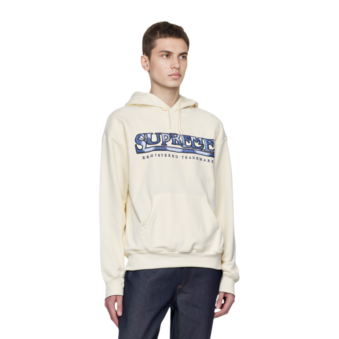 【代購】Supreme Denim Logo Hooded Sweatshirt