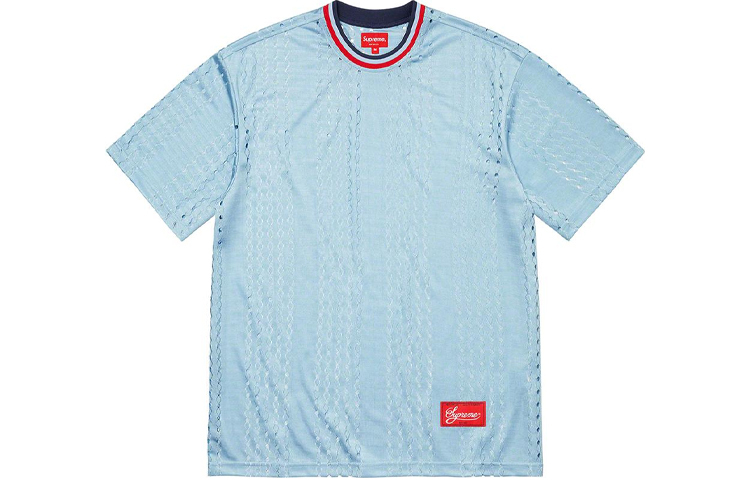 【代購】Supreme Perforated Stripe Warm Up Top