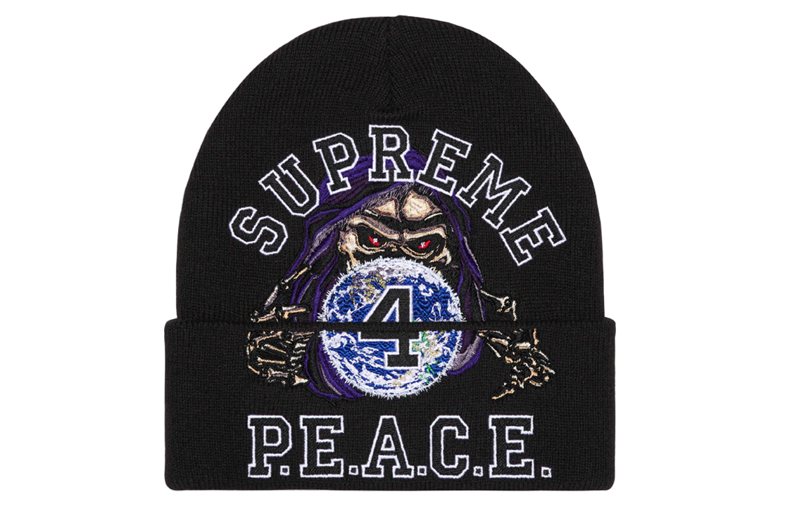 【代購】Supreme Peace Embroidered Beanie
