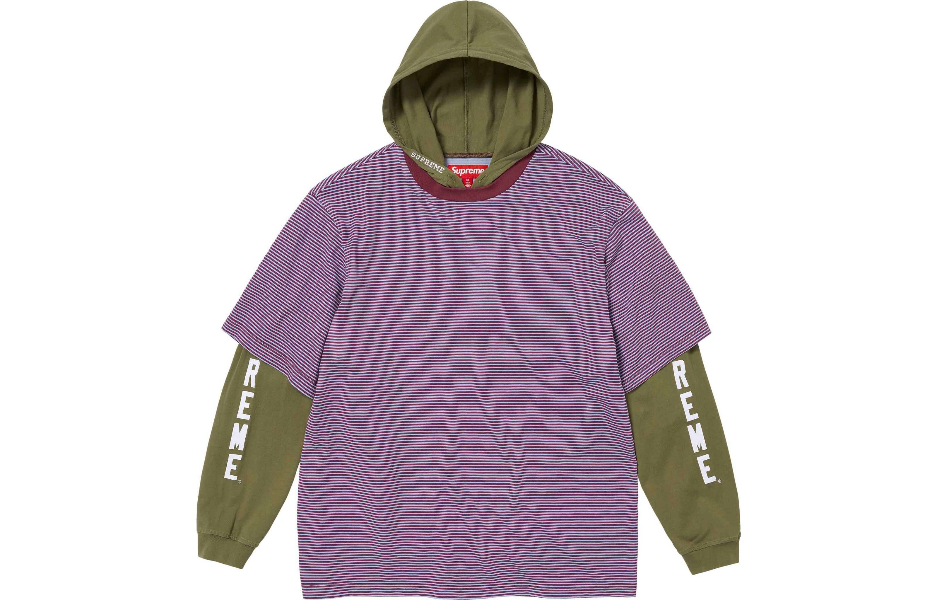 【代購】Supreme Layered Hooded L/S Top SS24