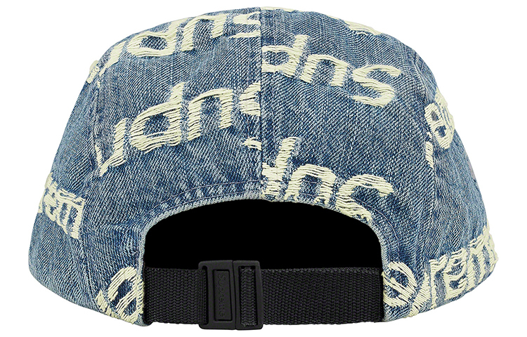 【代購】Supreme Frayed Logos Denim Camp Cap