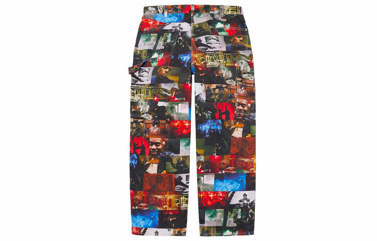 【代購】Supreme Nas And Dmx Collage Double Knee Denim Painter Pant
