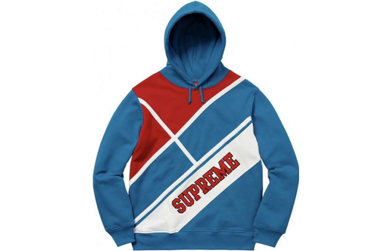 【代購】Supreme Diagonal Hooded Sweatshirt