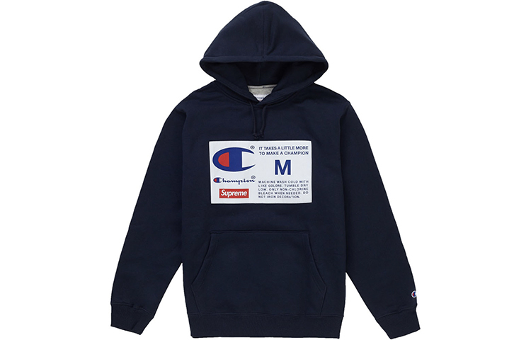 【代購】Supreme Champion Label Hooded Sweatshirt