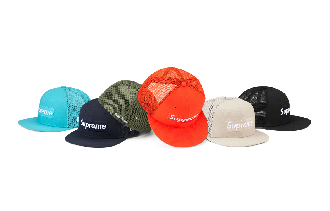【代購】Supreme Box Logo Mesh Back New Era Hat SS23
