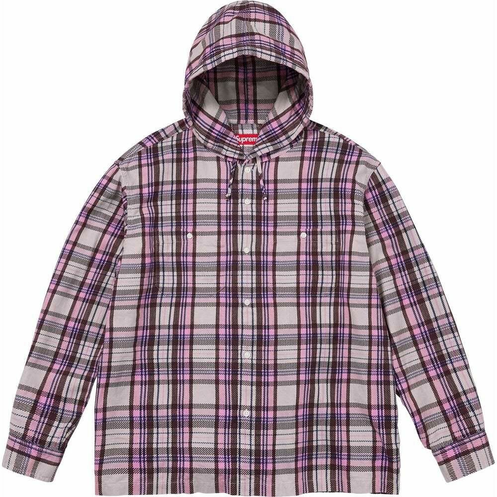 【代購】Supreme Printed Hooded Flannel Shirt