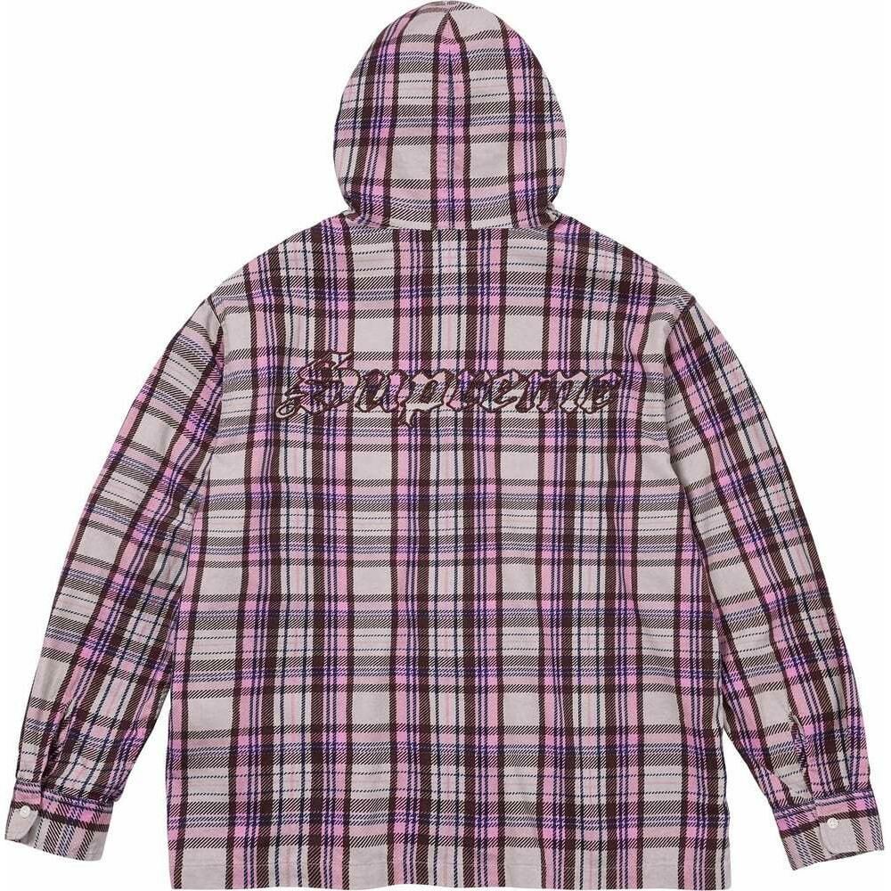 【代購】Supreme Printed Hooded Flannel Shirt