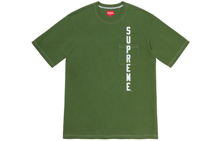 【代購】Supreme Contrast Stitch Pocket Tee