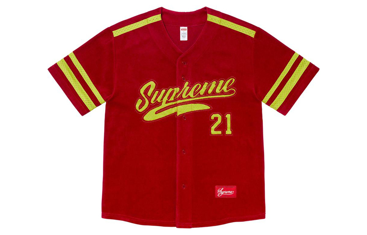 【代購】Supreme Velour Baseball Jersey