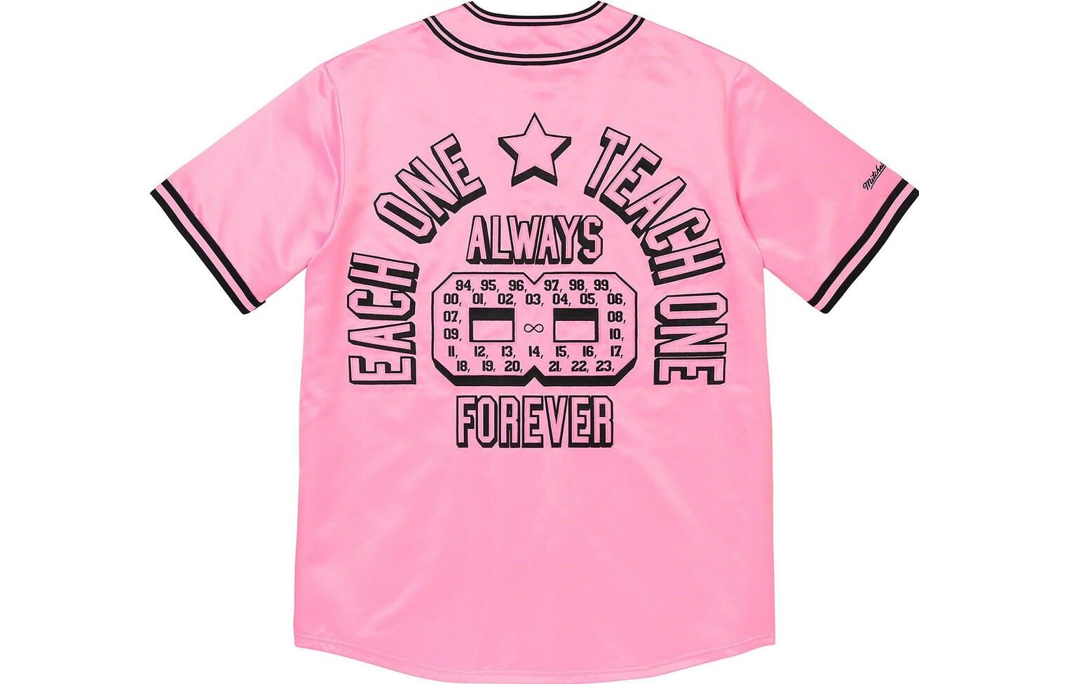 【代購】Supreme Mitchell & Ness Satin Baseball Jersey