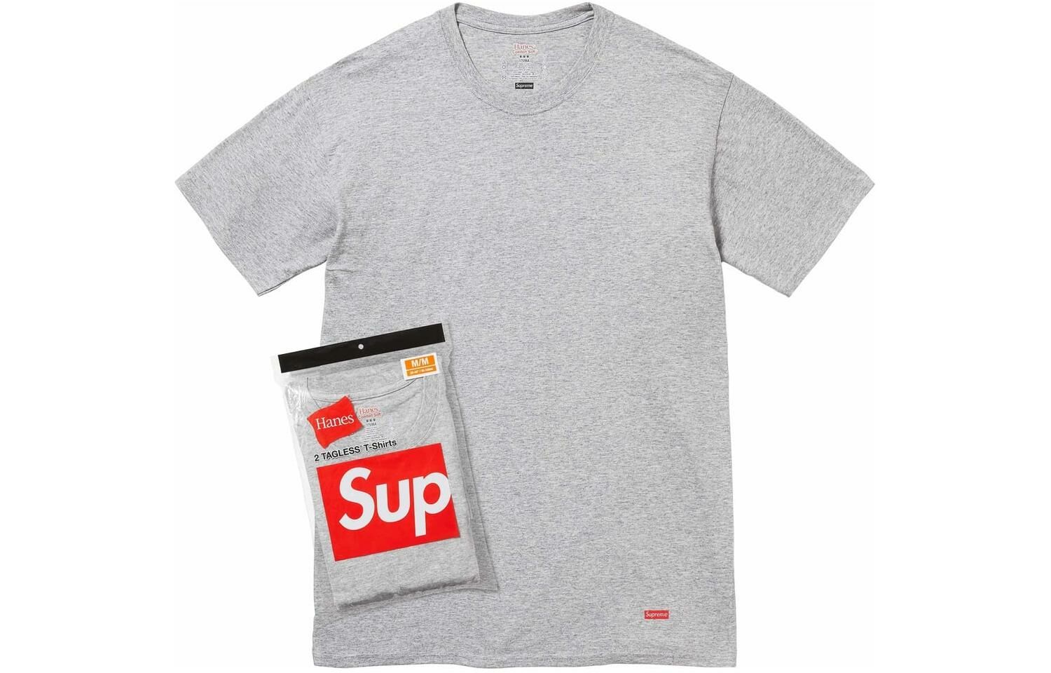 【代購】Supreme Hanes Tagless Tees 2 Pack