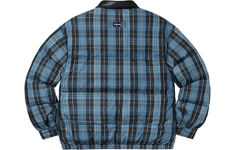 【代購】Supreme Leather Collar Puffy Jacket