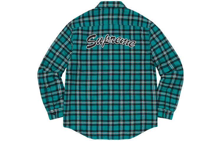 【代購】Supreme Arc Logo Quilted Flannel Shirt