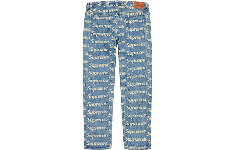 【代購】Supreme Frayed Logos Regular Jean