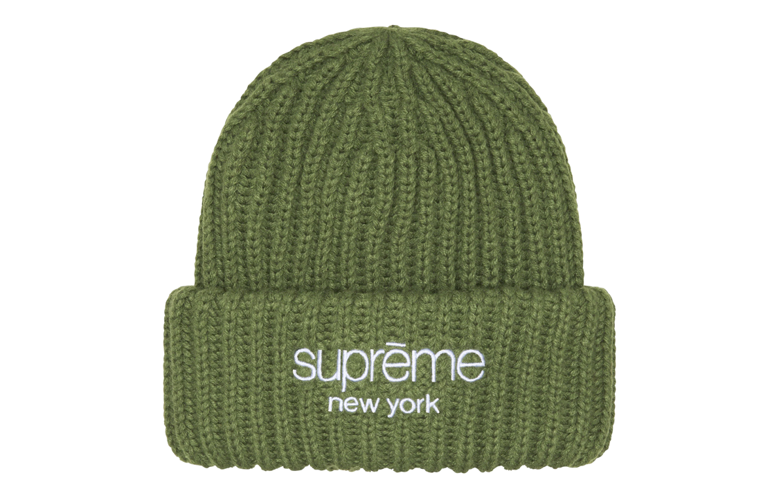 【代購】Supreme Classic Logo Chunky Ribbed Beanie