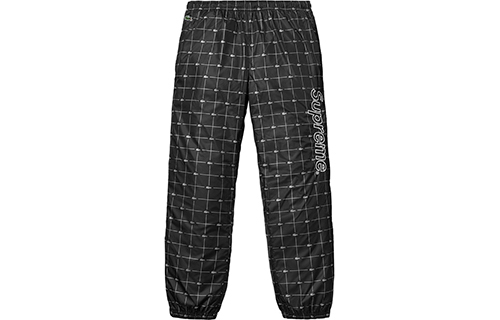 【代購】Supreme Lacoste Reflective Grid Nylon Track Pant