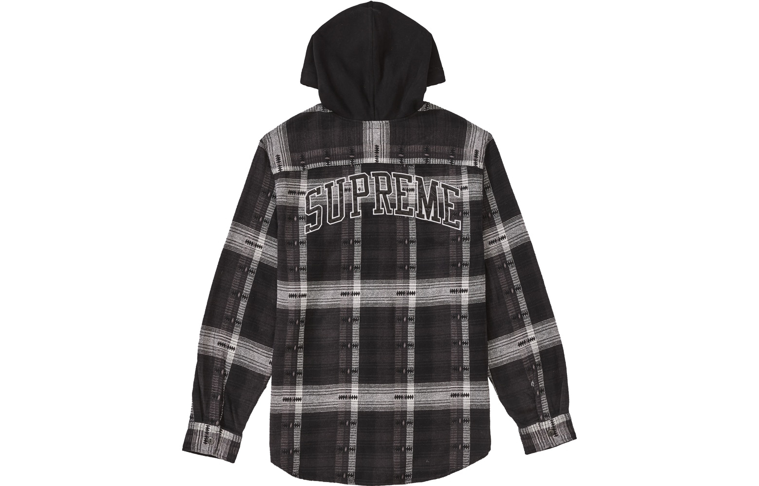 【代購】Supreme Hooded Jacquard Flannel Shirt