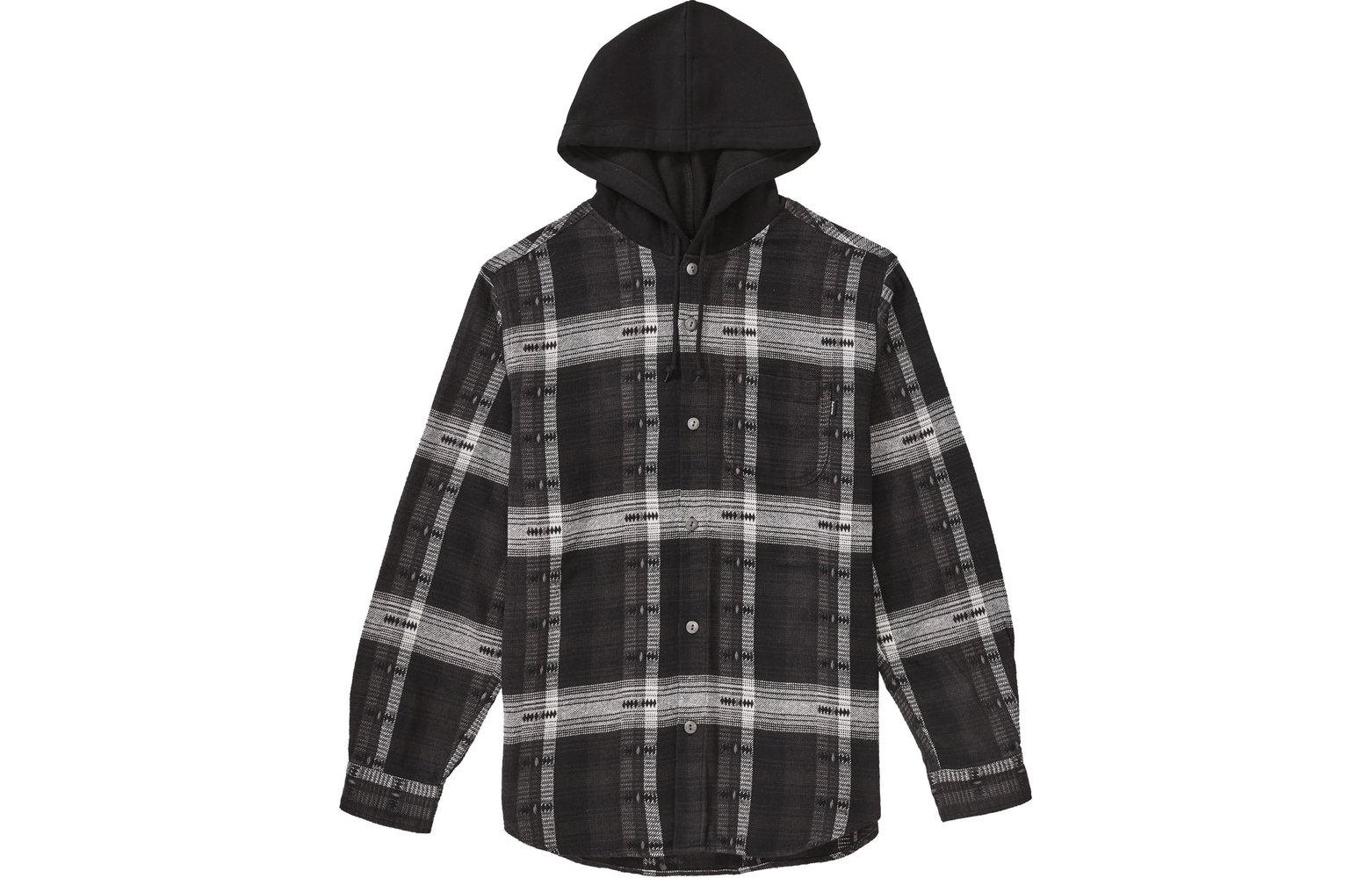 【代購】Supreme Hooded Jacquard Flannel Shirt
