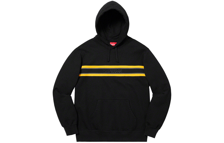 【代購】Supreme Chest Stripe Logo Hooded Sweatshirt